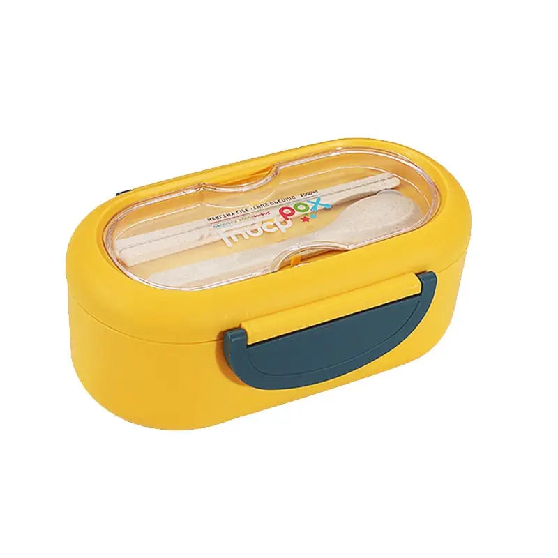 Lunchbox With Utensils - Yellow