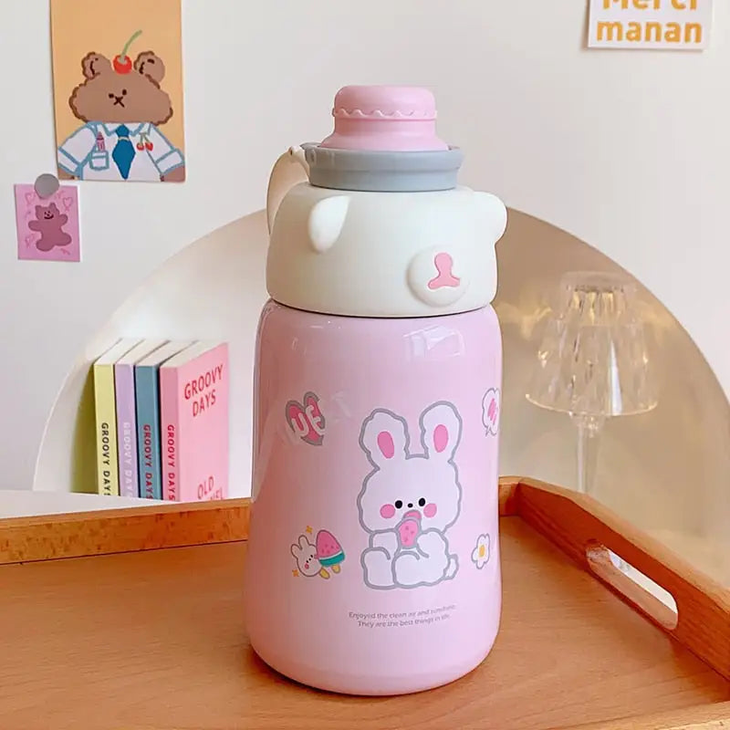Macaroon Kids Water Bottle - 1130ml / Pink