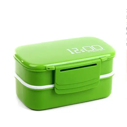 Microwavable Plastic Lunchbox - Green