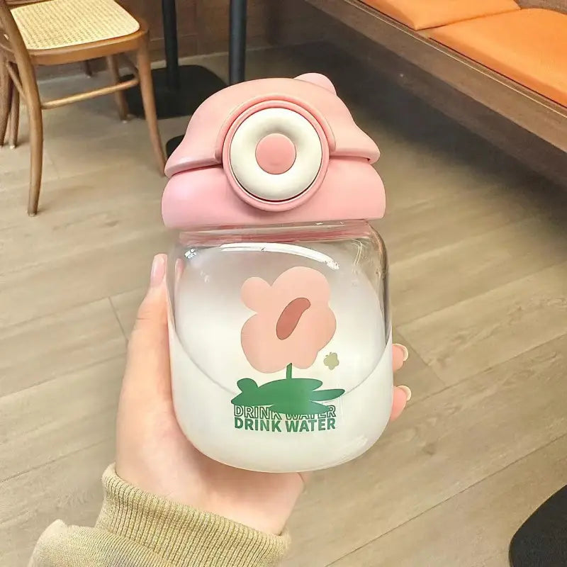 Mini Flower Kids Water Bottle - 0.4L / Pink