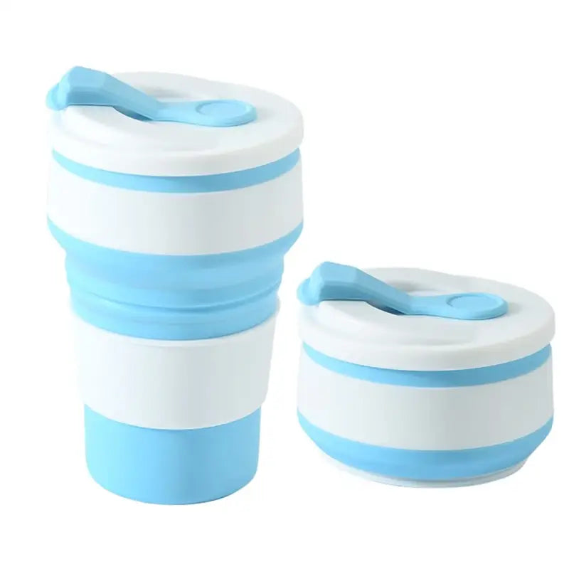 Pocket Size Collapsible Water Bottle - Pale Blue