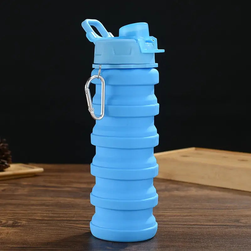 Portable Collapsible Water Bottle - 500ml / Blue