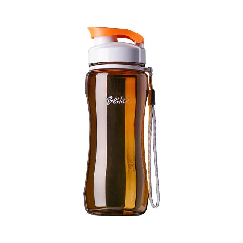 Portable Plastic Sports Water Bottle - 560ml / Dark Khaki