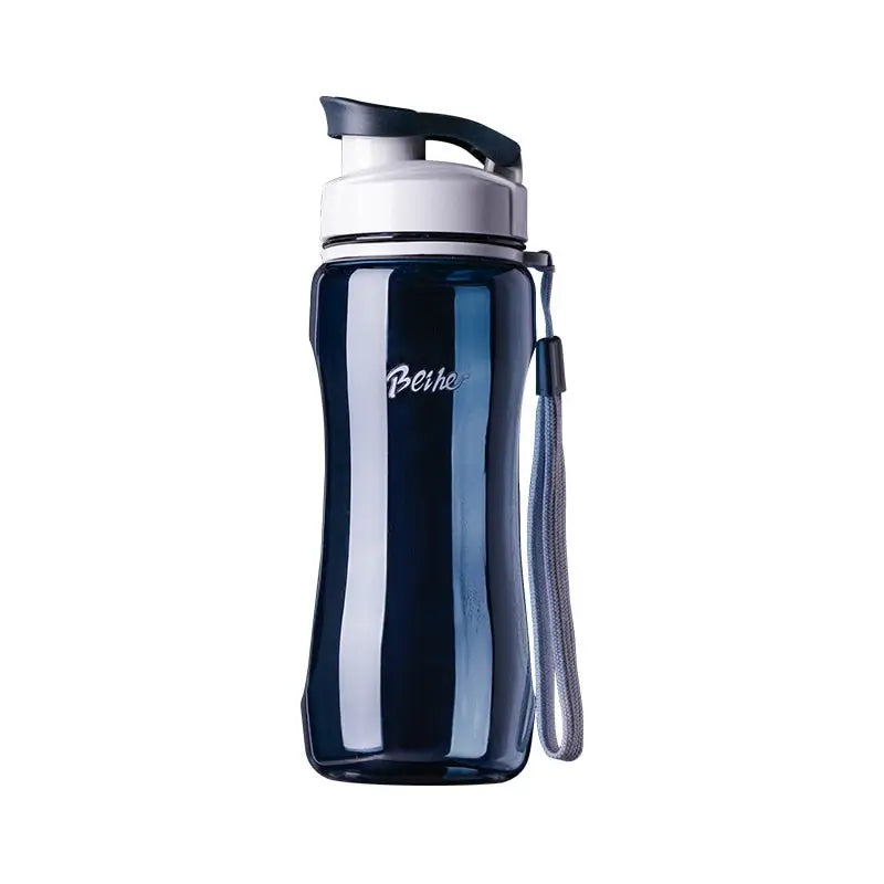 Portable Plastic Sports Water Bottle - 560ml / Deep Blue