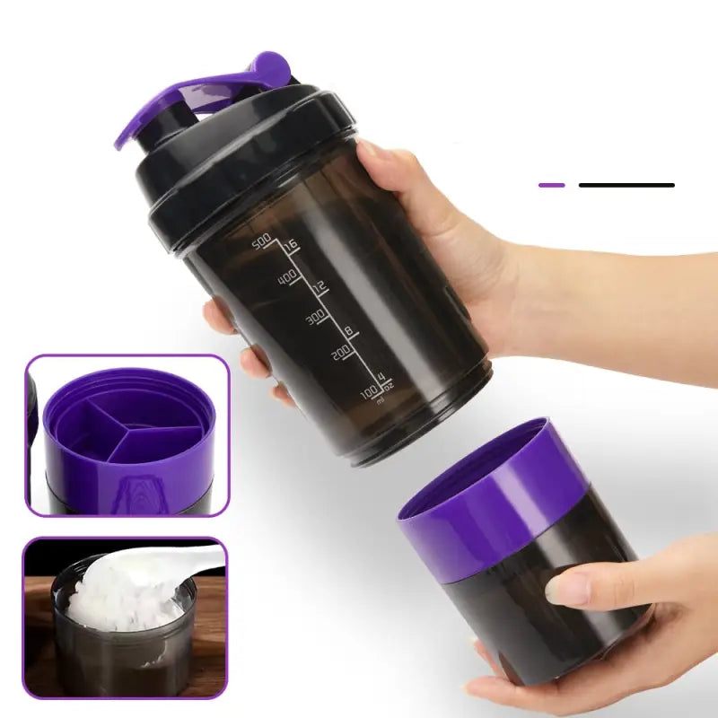 Protein Shaker Fitness Sports Water Bottle