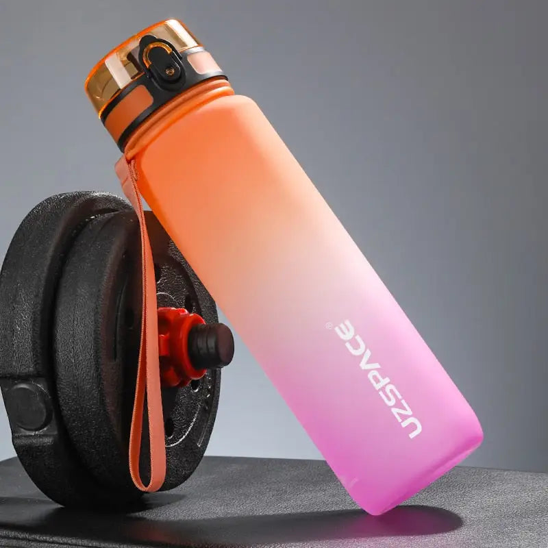Protein Sports Water Bottle - 350ml / Orange and purple