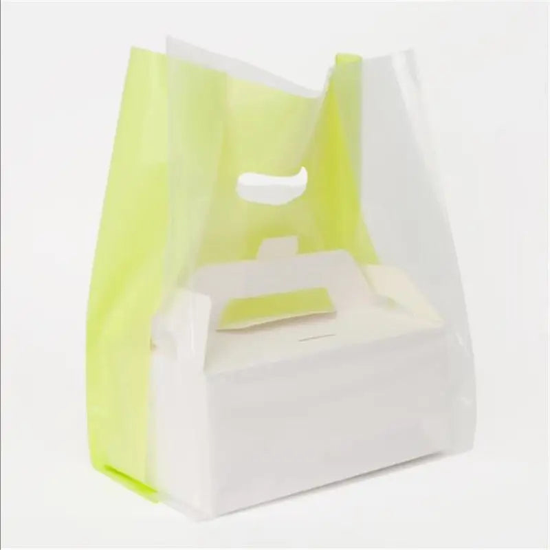 Restaurant Takeaway Bags - Light Green / 20x30x12cm