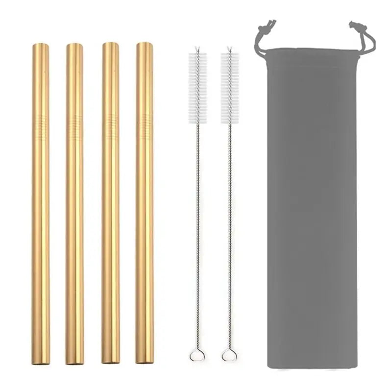 Reusable Cocktail Straws - Gold