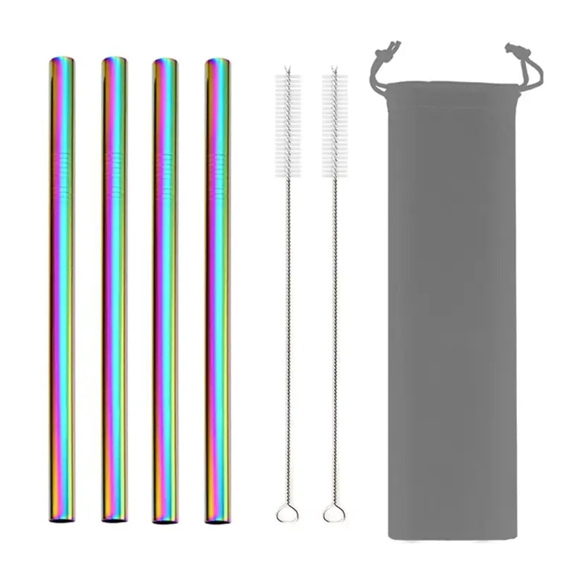 Reusable Cocktail Straws - Rainbow