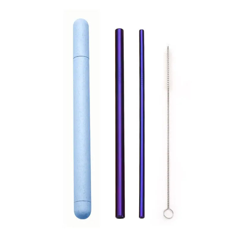 Reusable Straw Holder - Purple