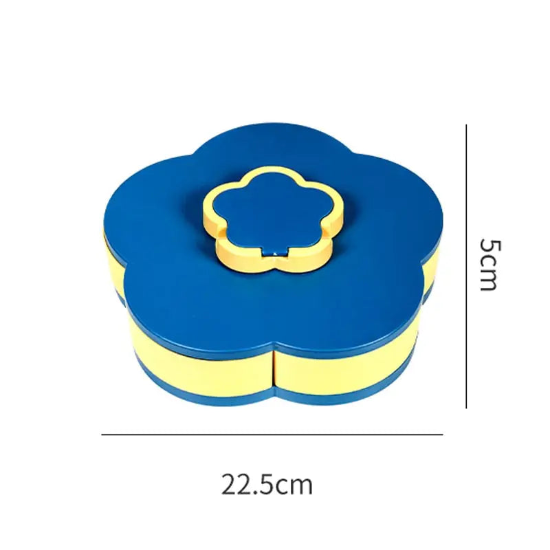 Rotating Snack Container - Single Layer Blue S