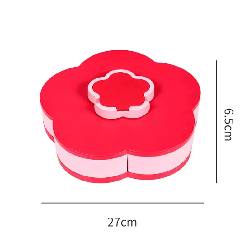 Rotating Snack Container - Single Layer Red L