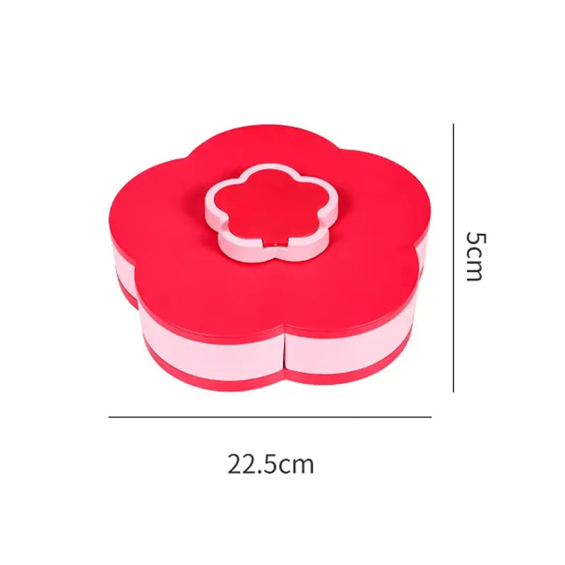 Rotating Snack Container - Single Layer Red S