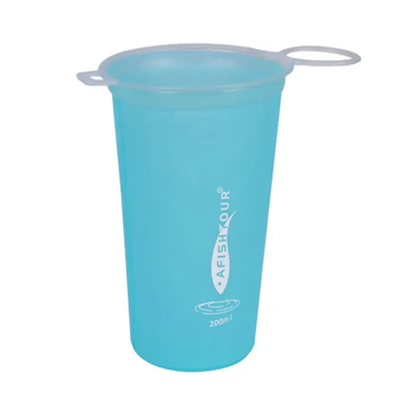 Running Cup Collapsible Water Bottle - Blue
