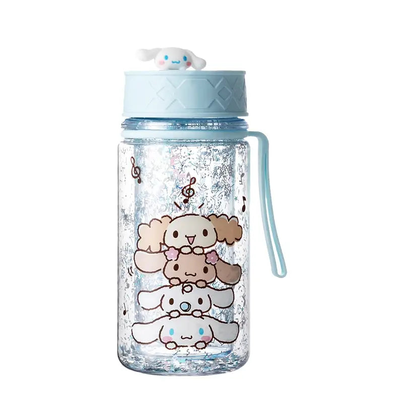Sanrio Transparent Kids Water Bottle - Cinnamoroll