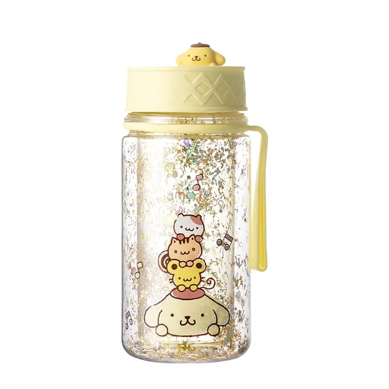 Sanrio Transparent Kids Water Bottle - Pom Pom