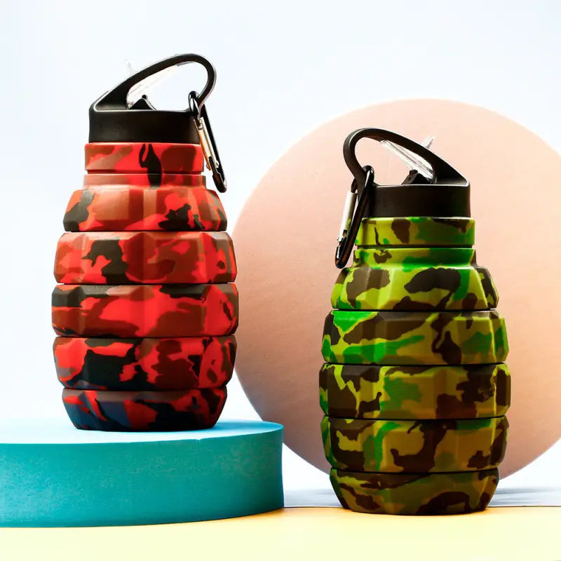 Silicone Cycling Collapsible Water Bottle