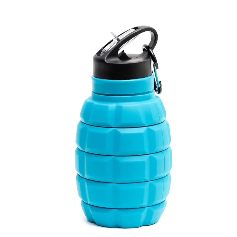 Silicone Cycling Collapsible Water Bottle - 580ml / Blue
