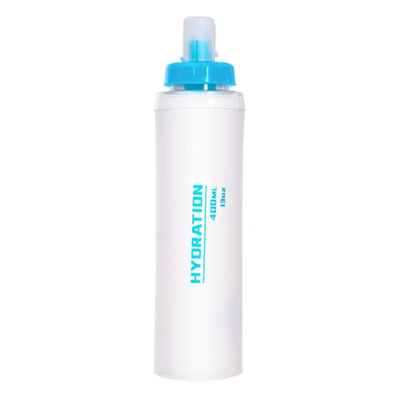 Silicone Hiking Collapsible Water Bottle - Transparent 400ml