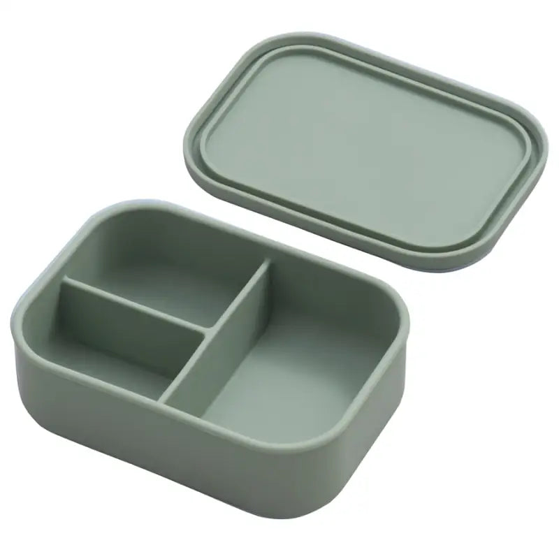 Silicone Snack Containers - 3 Grid Sage