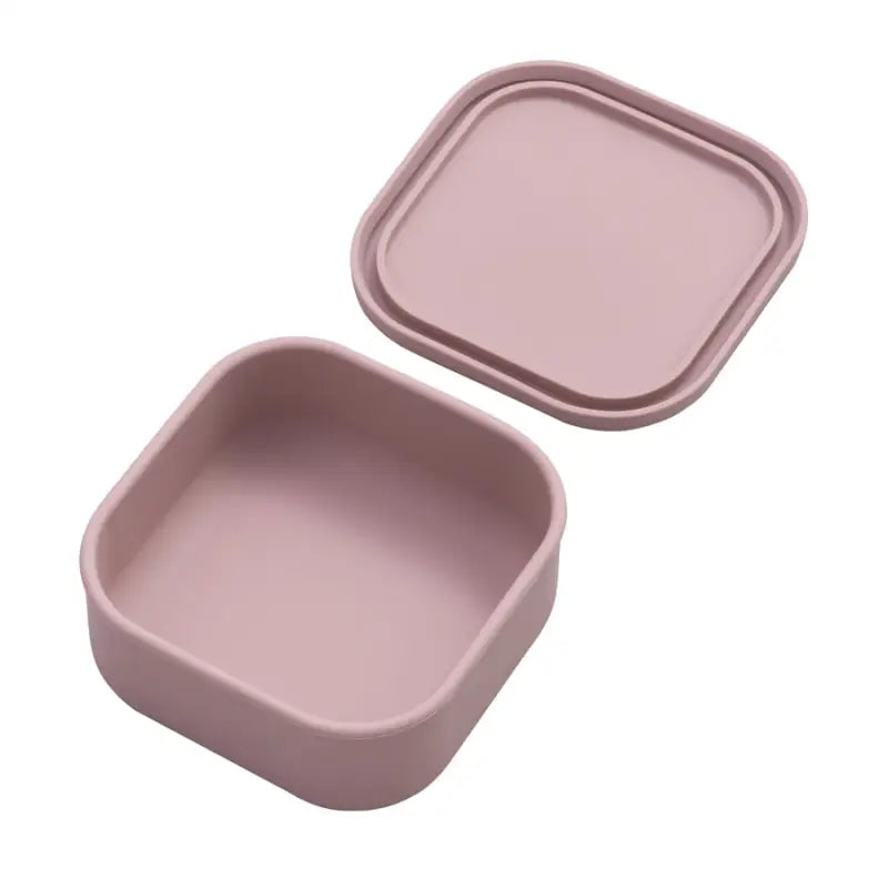 Silicone Snack Containers - Powder Rose