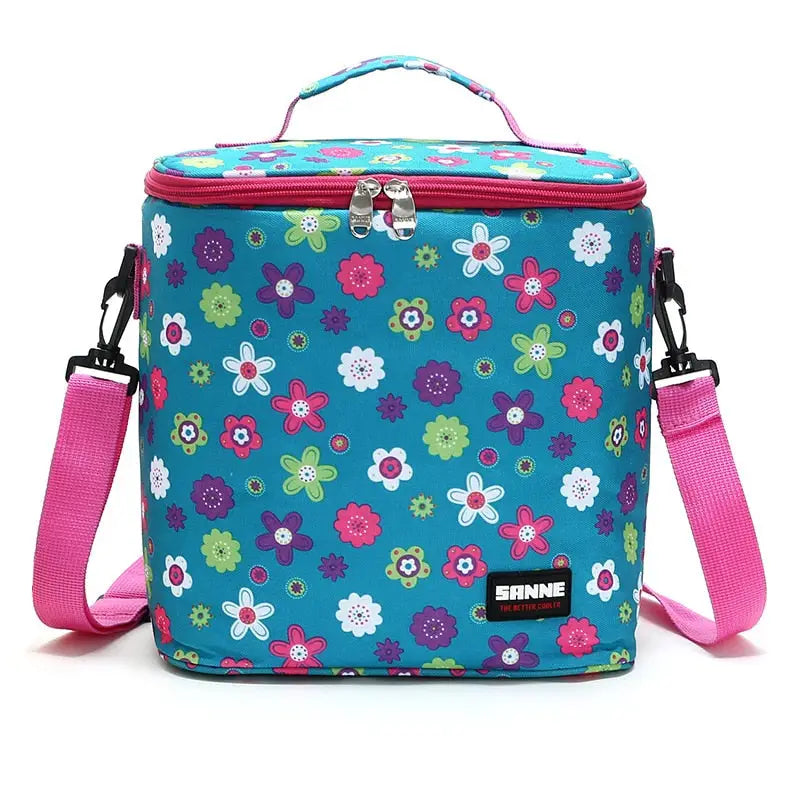 Small Cooler Bags - Blue Floral