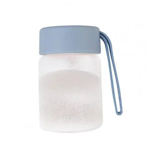 Small Cute Glass Water Bottle - Blue 200ml