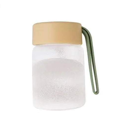 Small Cute Glass Water Bottle - Yellow 200ml