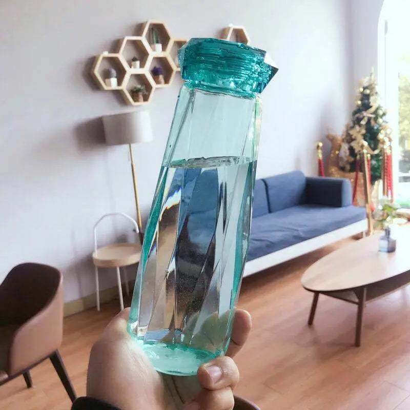 Small Glass Water Bottle - Green / 401ml-500ml