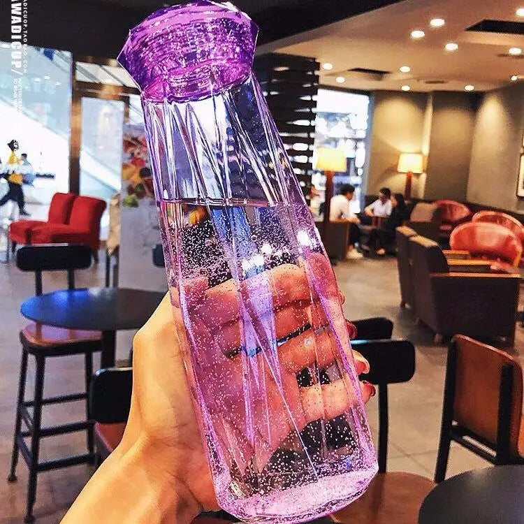 Small Glass Water Bottle - Purple / 401ml-500ml