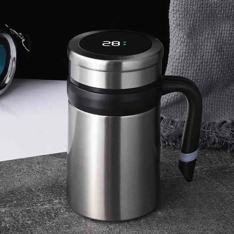 Smart Tea Thermos Cup - Silver