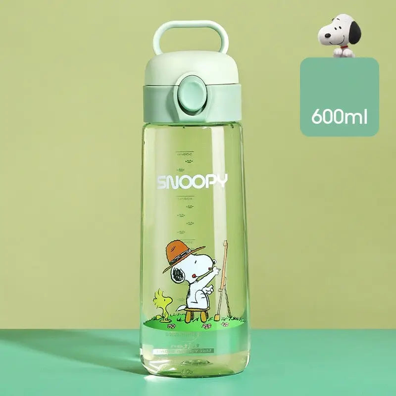 Snoopy Kids Water Bottle - 600ml / Light Green
