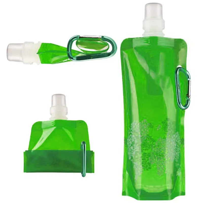 Soft Flask Collapsible Water Bottle - Green