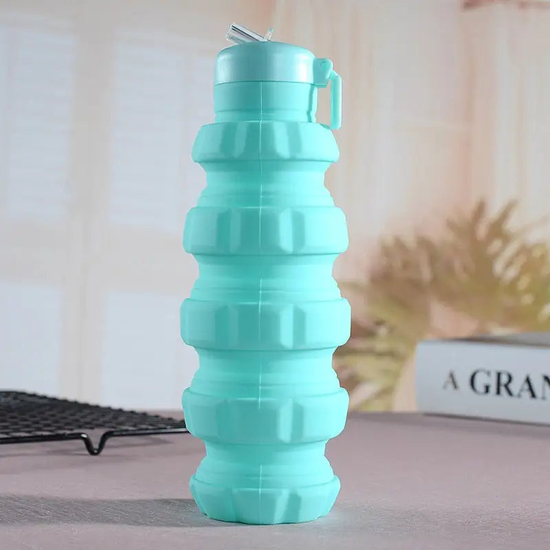 Sports Work Collapsible Water Bottle - Mint