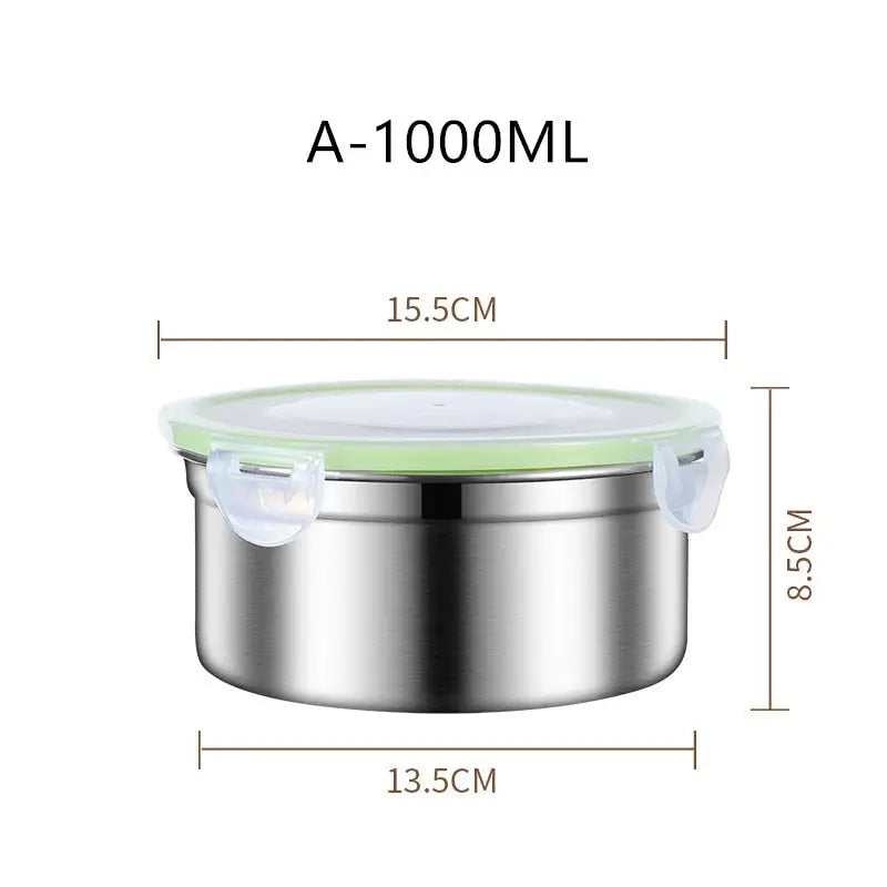 Stainless Freezer Lunchbox - Green-1000ML