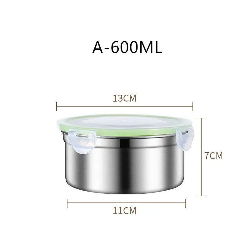 Stainless Freezer Lunchbox - Green-600ML