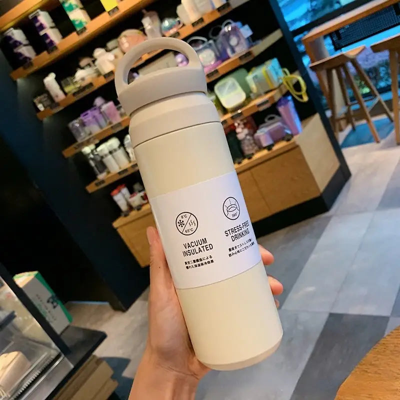 Stainless Steel Mug Water Bottle - White / 350ml