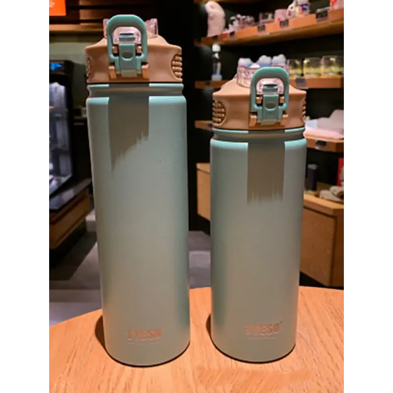 Straight Cup Stainless Steel Water Bottle - Green / 750ml