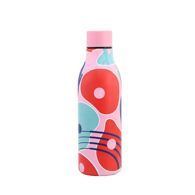 Summer Stainless Steel Water Bottle - Pink / 550ml