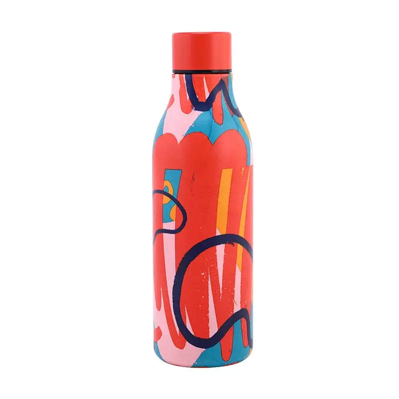 Summer Stainless Steel Water Bottle - Red / 550ml