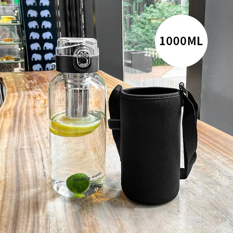 Tea Glass Water Bottle - 750ml-2000ml / 1000ml Long