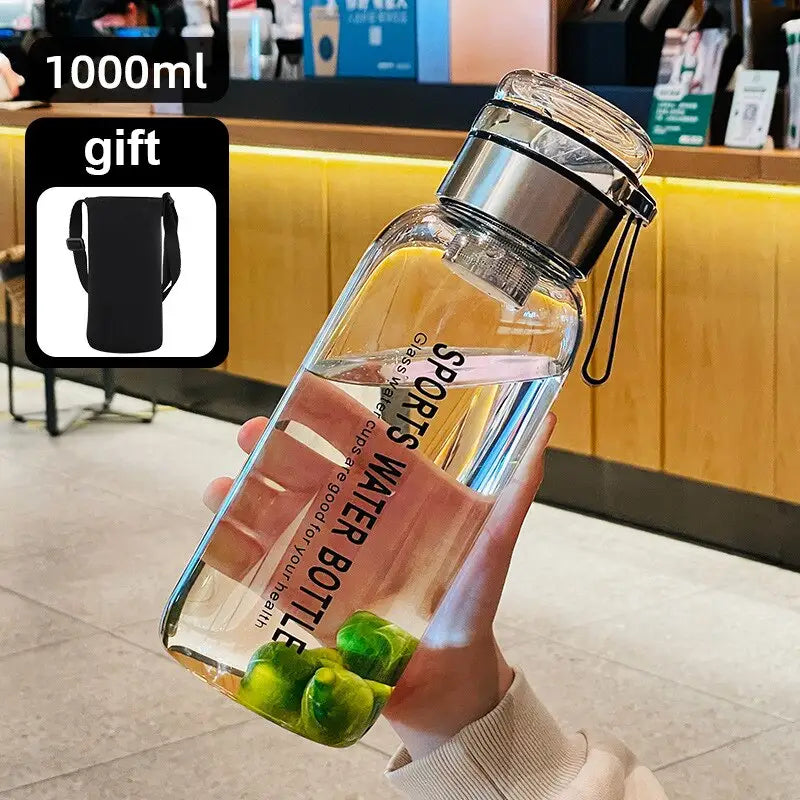 Tea Glass Water Bottle - 750ml-2000ml / 1000ml Short