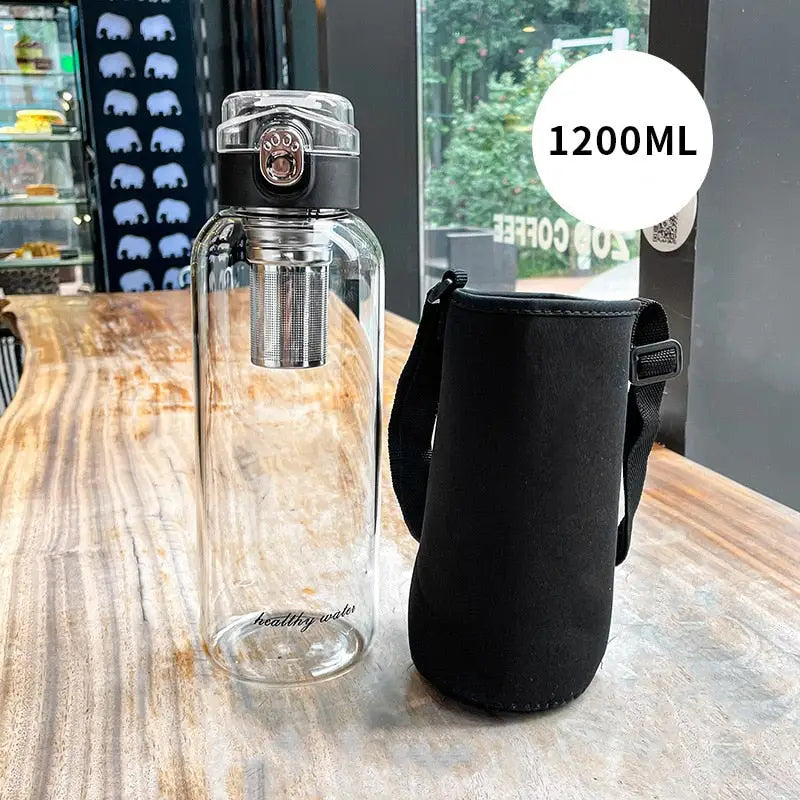 Tea Glass Water Bottle - 750ml-2000ml / 1200ml Long