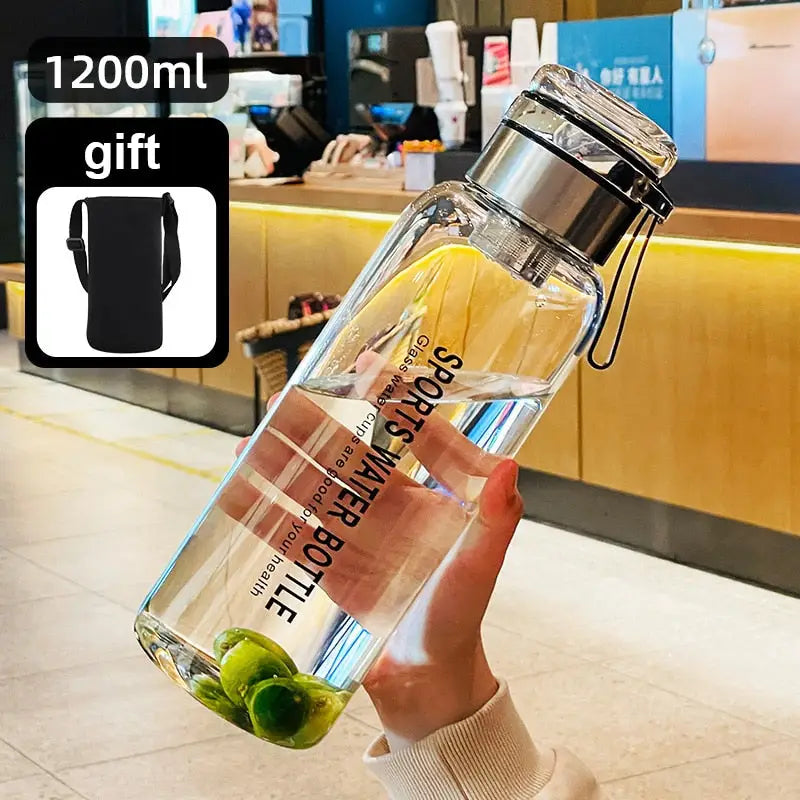 Tea Glass Water Bottle - 750ml-2000ml / 1200ml Short