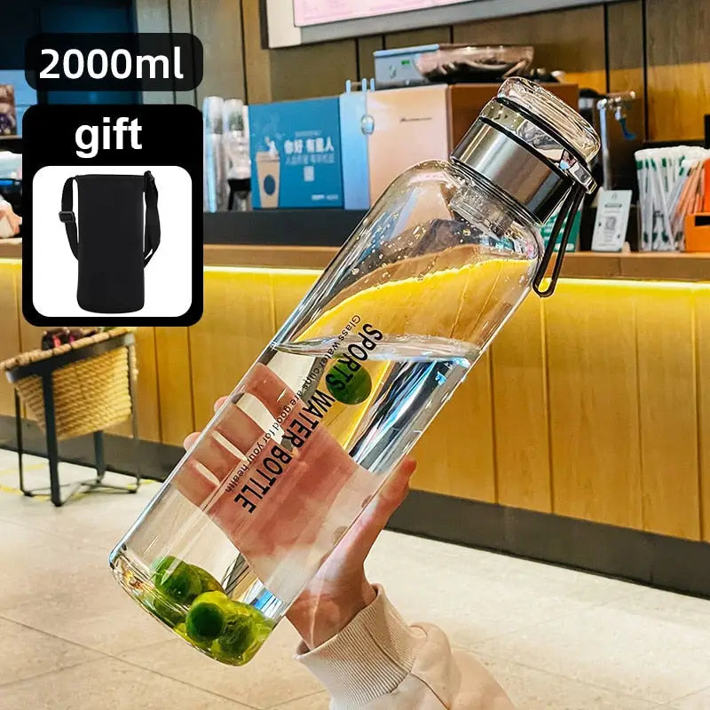 Tea Glass Water Bottle - 750ml-2000ml / 2000ml Short