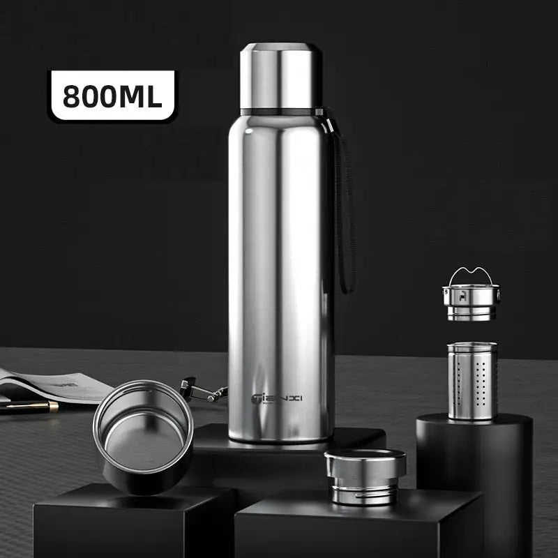 Tea Thermos Large - 800ML Silver