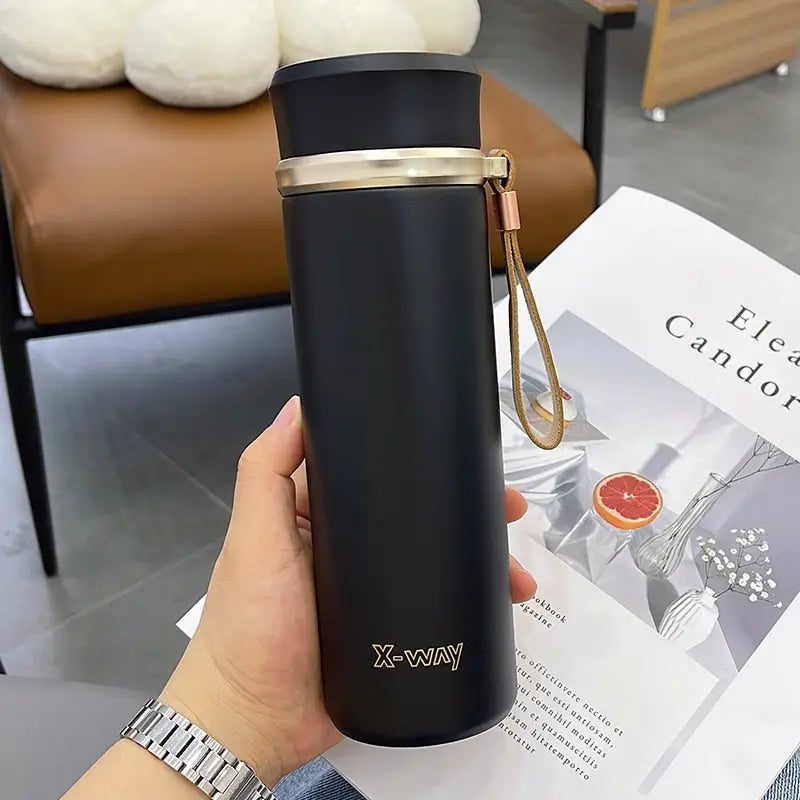 Tea Thermos with Filter - Black / 450ml