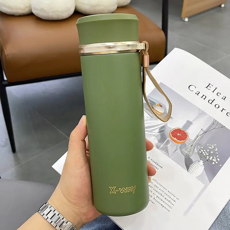 Tea Thermos with Filter - Green / 450ml