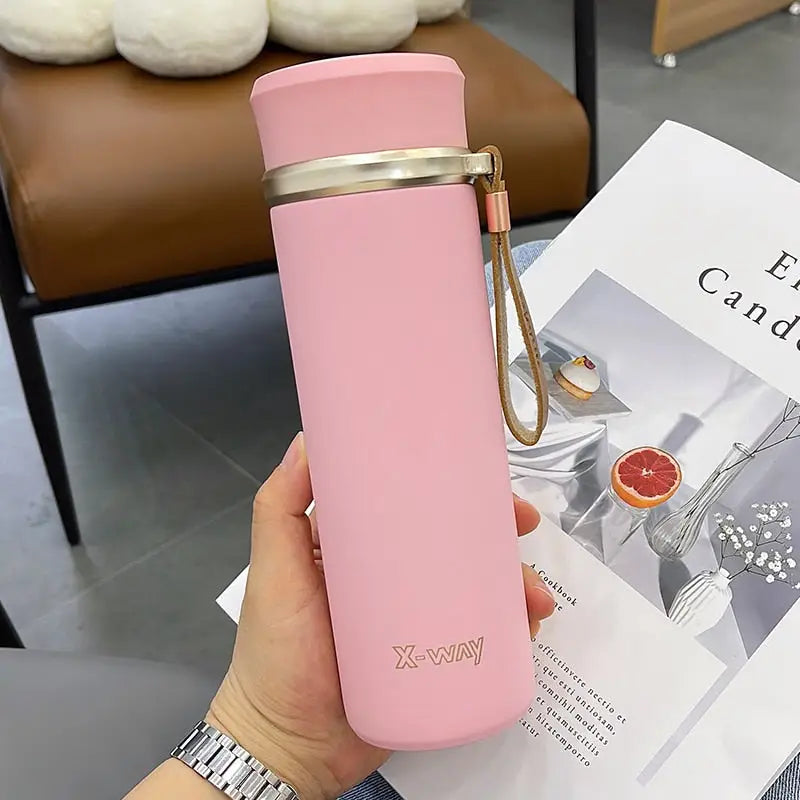 Tea Thermos with Filter - Pink / 450ml