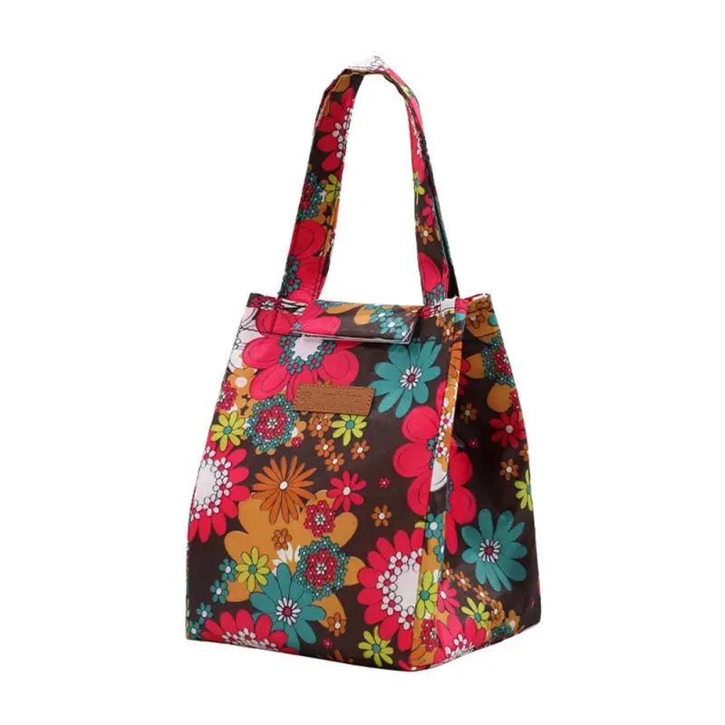 Teenage Lunch Bag - Red Floral